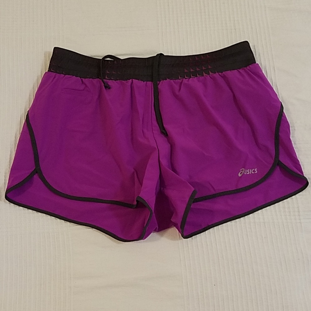 Asics running shorts purple medium EUC